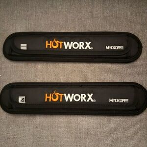 Hotworx Black Latex Loop Band Sleeves